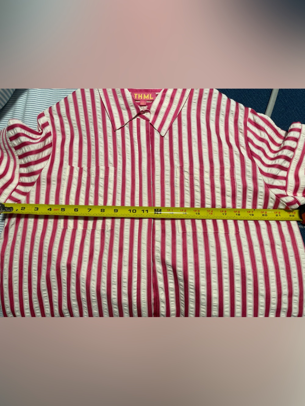 THML Pink and White Striped Mini Dress - Picture 5 of 7